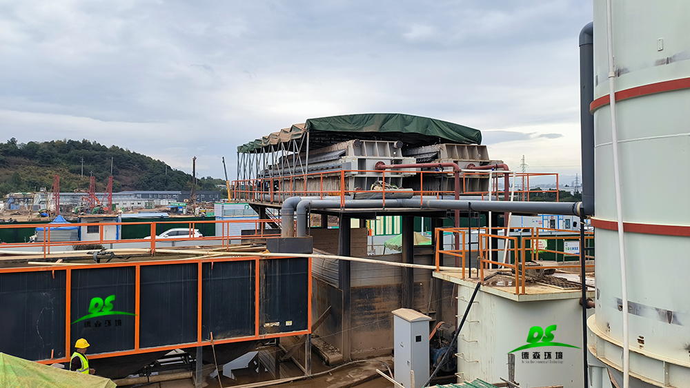 德森含油污染土壤热洗设备应用现场