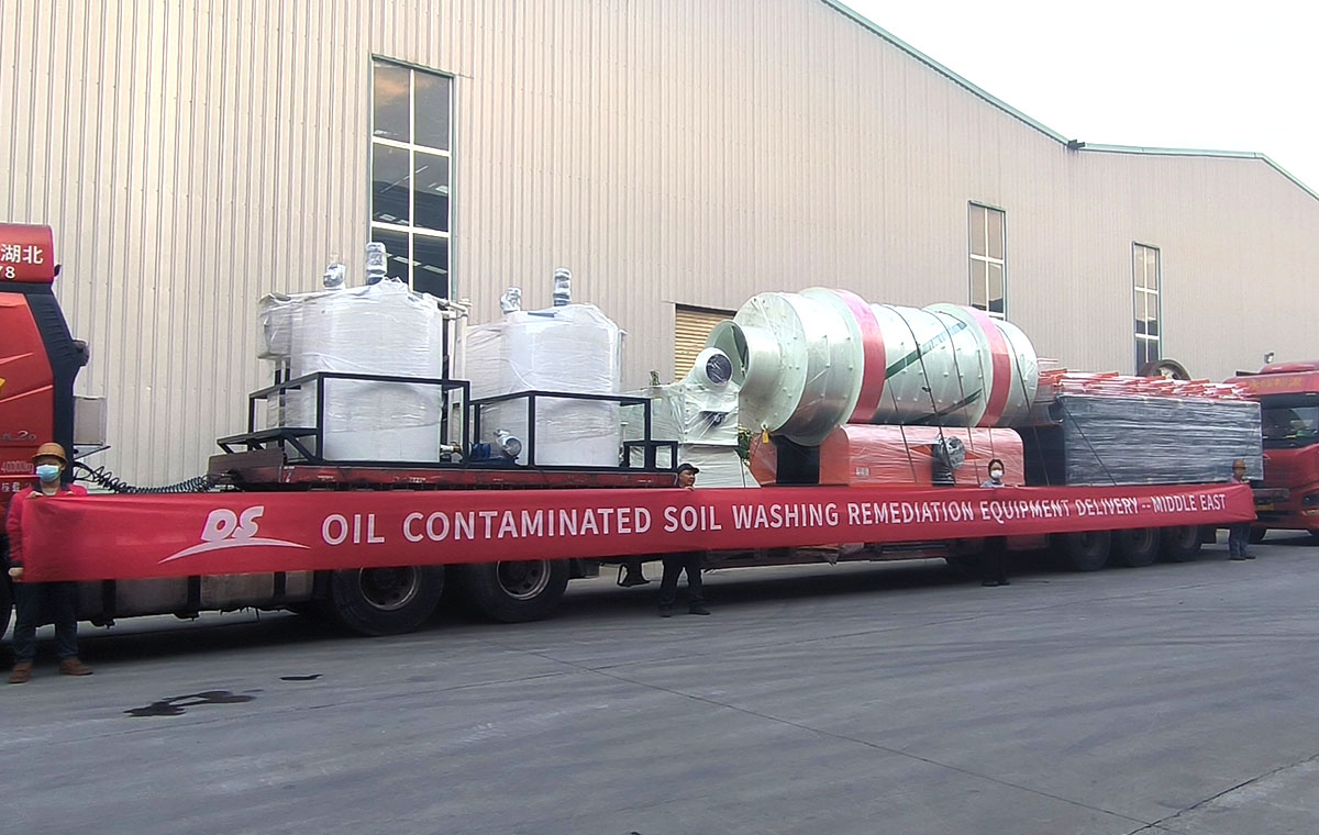中东地区石油污染土壤淋洗修复设备交付