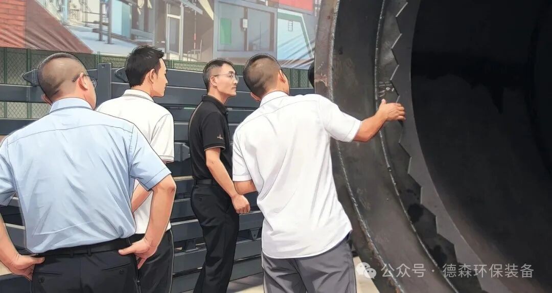 客户现场观察耐磨装置