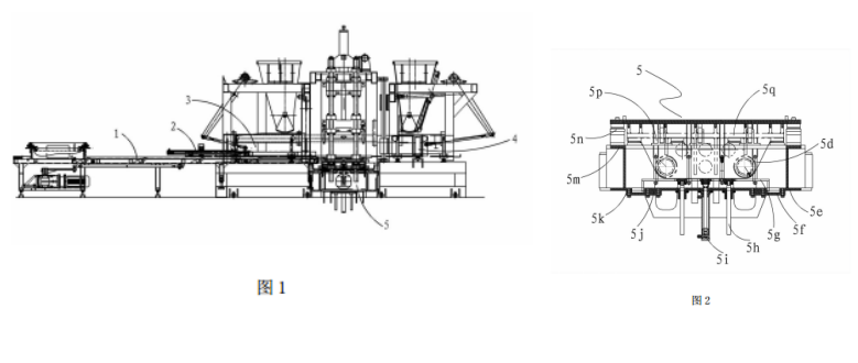 自保温砌块成型机结构示意图