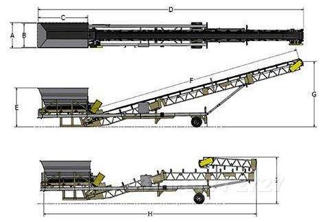 皮带输送机结构图